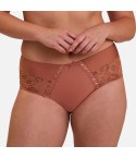 Culotte vita media microfibra e pizzo semitrasperente Sans Complexe 40PAL41