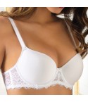 Reggiseno con ferretto imbottito Sièlei 2452 coppa C fronte bianco modella