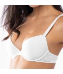 Reggiseno push up SièLei 2504 con ferretto imbottito fronte nero modella