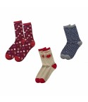 Calze donna natalizie caldo cotone Thun 3 paia