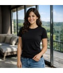 T-shirt donna cotone elasticizzato Uragano 501