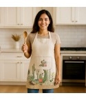Grembiule da cucina 100% Cotone Vingi Tiffany Dis.9