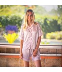 Pigiami donna in raso leopardato Irge IRC2668
