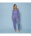Pigiama Donna tinta unita in caldo cotone IRGE CDI202