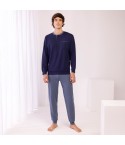 Pigiama Uomo in cotone scollo a serafino Irge IRL2231