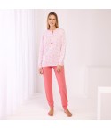 Pigiama Donna floreale in 100% cotone Irge IRL2285