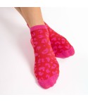 Calze donna leopardate in caldo cotone Fiore Java
