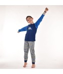 Pigiama bambino Kappa caldo cotone colorato 21420 navy