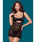 Sexy sottoveste + perizoma Obsessive 867-CHE-1 trasparente