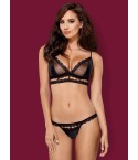Completino sexy Obsessive 868-SET-1 trasparente e raso