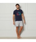 Pigiama uomo stampa con logo Kappa KMS25436