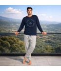 Pigiama uomo sportivo in cotone primaverile Kappa KMS26113