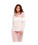Pigiama donna invernale coral collo alto rosa Kappa KWW22247