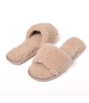 Pantofole donna effetto lanetta Preziosa 0063 beige