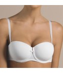 Reggiseno fascia con ferretto Laura Biagiotti 990132 coppa B bianco