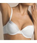 Reggiseno balconcino con ferretto Laura Biagiotti monica 990701 microfibra bianco