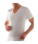 T-shirt uomo Scollo a V Liabel mezza manica cotone mercerizzato 