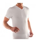 Maglia intima uomo Liabel scollo V manica corta filo di scozia