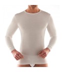 Maglia intima uomo girocollo Liabel manica lunga cotone e lana 
