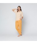 Pigiama Donna con maglia aperta 100% Cotone Cippi LOS559
