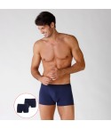 Boxer uomo cotone Lovable LVB uomo L09G4 blu 2 pezzi