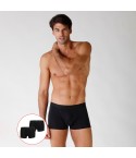 Boxer uomo cotone Lovable LVB uomo L09G4 nero 2 pezzi