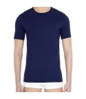 Maglia uomo microfibra Pompea Feeling girocollo manica corta blu
