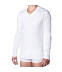 Maglia intima uomo manica lunga a punta in caldo cotone