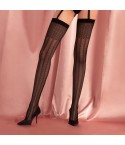Calze per reggicalze sexy Fiore Matrix nero 30 denari