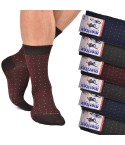 Calze corte assortite caldo cotone Meritex 1721 fantasia 6 paia