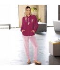 Pigiama donna full zip in pile coral Irge MIC2491
