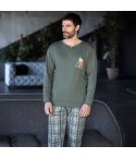 Pigiama uomo caldo cotone tartan Irge MII2469