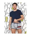 Set uomo maglia elasticizzata + boxer Navigare B211678 navy