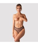 Slip vita alta a pois cavallo aperto con laccetti Obsessive Nuites