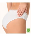 Slip donna Golden Lady O106 con elastico in pizzo in cotone organico