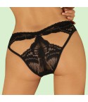 Panty fronte a V retro con aperture pizzo Obsessive Alessya