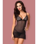 Obsessive shibu chemise e thong nero fronte