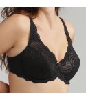 Reggiseno con ferretto Playtex flowery lace 5832 5833 coppa b c d e in pizzo avanti