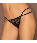 Sexy perizoma Obsessive Pantheria thong nero leopardato catene 