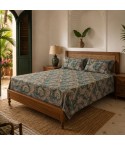 Completo letto motivo paisley percalle di cotone Enrico Coveri vinia