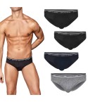 Slip da uomo Pierre Cardin PCU4.92 assortiti in cotone elasticizzato 4 pezzi 