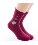 Calze donna invernali Pezzini charm in caldo cotone bordeaux
