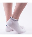 Mini calza donna pierre cardin laminata con perla bianco 