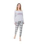 Pigiama donna caldo cotone interlock Il Granchio GP6001 
