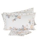 Lenzuola matrimoniali 2 piazze cotone Preziosa Portovenere 5 beige fiori