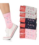 Calze bimba caldo cotone Prisco Jane D cuori 6 paia