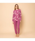 Pigiama donna in punto milano fantasia floreale PTD01 di Irge