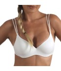 Reggiseno con ferretto Frames R3570 preformato microfibra bianco modella zoom