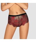 Shorties sexy in pizzo floreale con fiocco in raso Obsessive Redessia