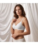 Reggiseno con ferretto sfoderato Laura Biagiotti 90225 coppa C bianco